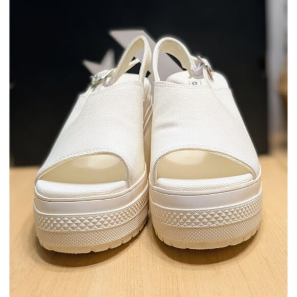Converse White Chuck 70 De Luxe Heel Platform Open Toe Sandals Women's 9.5 NIB - Picture 6 of 14